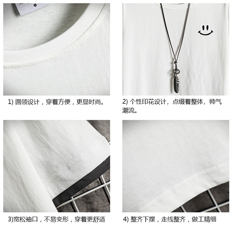 JT55204-P25假两件短袖t恤男大码胖子半袖体恤半截袖网格,男装T恤,电商A040A