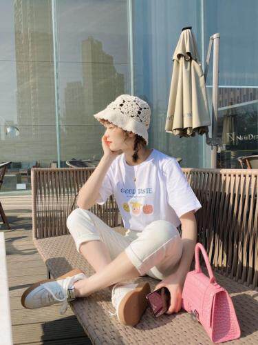 韩系印花T，女装，NIY