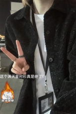2025HC251078加绒港风女模大码长袖衬衫M-5XHC251079-特P29，男装衬衫，电商A022