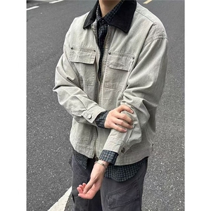 秋季新款现货翻领夹克男纯棉上衣外套DSA157B-JK7943-特P90图片