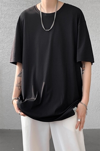 8XL-M 高品质！！特大码冰丝速干T恤男透气短袖上衣纯色DX314P25图片