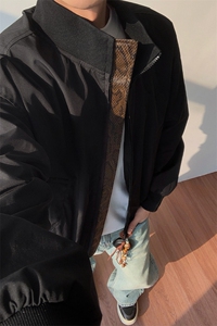 秋季cleanfit飞行员高街痞帅大码短款夹克外套J5217-特P45控98图片