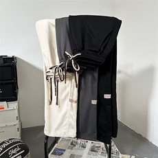 复古百搭休闲裤新款运动风软糯垂感直筒阔腿长裤子，男装休闲裤，星座1013