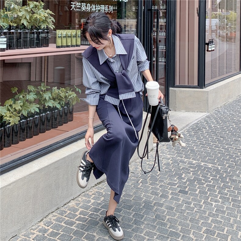 时尚套装女2025秋季新款女装三件套，女装套装/套裙，慧尚2-185