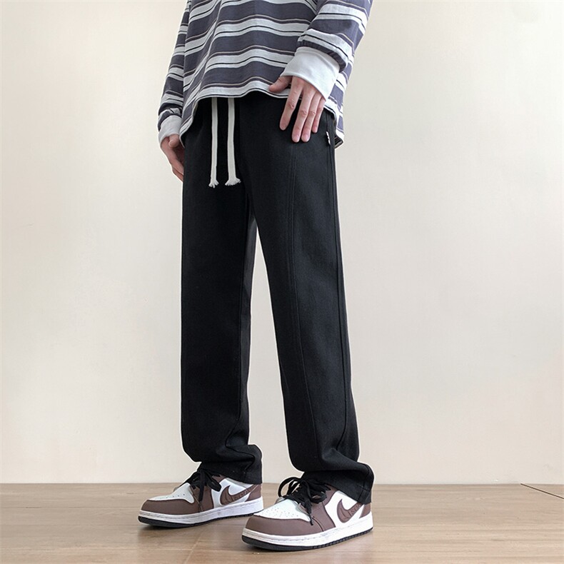 港风秋冬酷丝棉美式高街宽松休闲长裤男K23319-P35控49,男装休闲裤,星座717