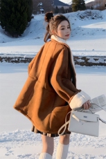 大货已出【新品首-发】拼接皮毛一体外套，女装羊羔毛/颗粒绒，浙宝285（原212）