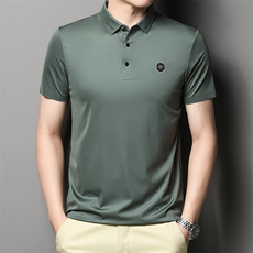 BJ2248钱塘2020-2夏季新款休闲百搭男士短袖T恤翻领纯色上衣P67，男装T恤，钱塘207-2
