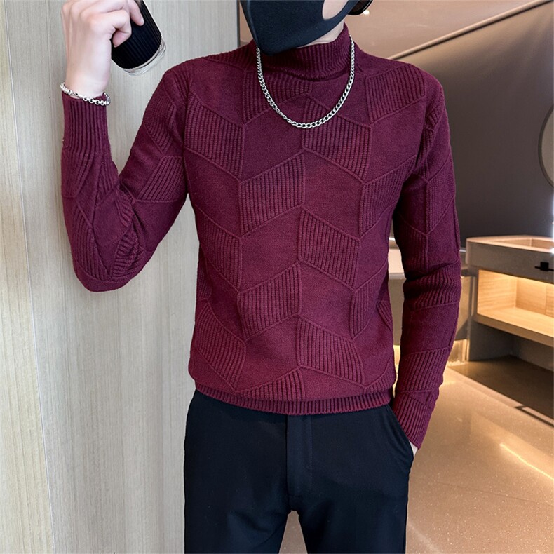 秋冬男士圆领提花针织衫休闲百搭打底衫DS-C208-8894-特P48控69.9,男装T恤,电商C208