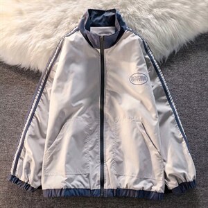 男夹克青少年立领长袖拼接撞色外套拉链夹克W47P45，男装夹克，星座1116-2