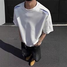 t恤潮牌夏季百搭宽松五分袖韩版网红潮流简约男上衣NA30-P40，男装T恤，星座208-5