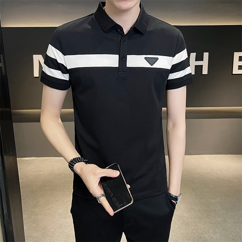 上身效果很好夏季短袖T恤翻领Polo衫大码高级感半袖T0231-P55,男装T恤,电商D342