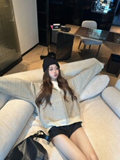 网图条纹连帽拉链外套男2026新款设计感宽松美式开衫卫衣特P68，女装短外套，电商C306-1