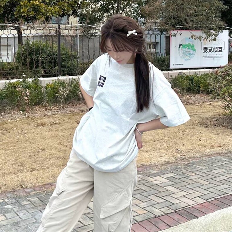 万针全刺绣工艺抖音得物高品质260克重磅纯棉双纱美式高街短袖T恤,男装T恤,电商A486