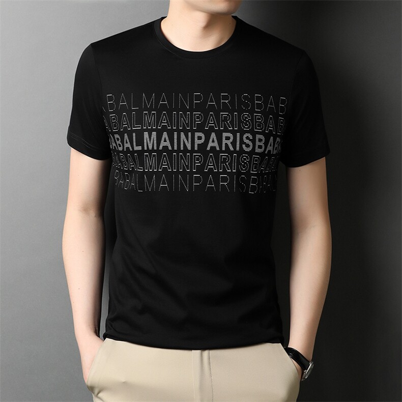 ATsw21213钱塘2020-3夏季新款圆领短袖印花T恤P48，男装T恤，钱塘207-3