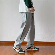 22/秋冬新款港风运动裤潮牌休闲裤潮流男裤直筒拖地裤子男士K3319，男装休闲裤，星座815-2
