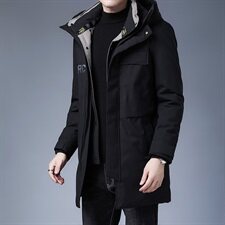 L632钱塘2020-2冬季男士羽绒服90绒中长款连帽爆款主推精品P300，男装羽绒服，钱塘207-2
