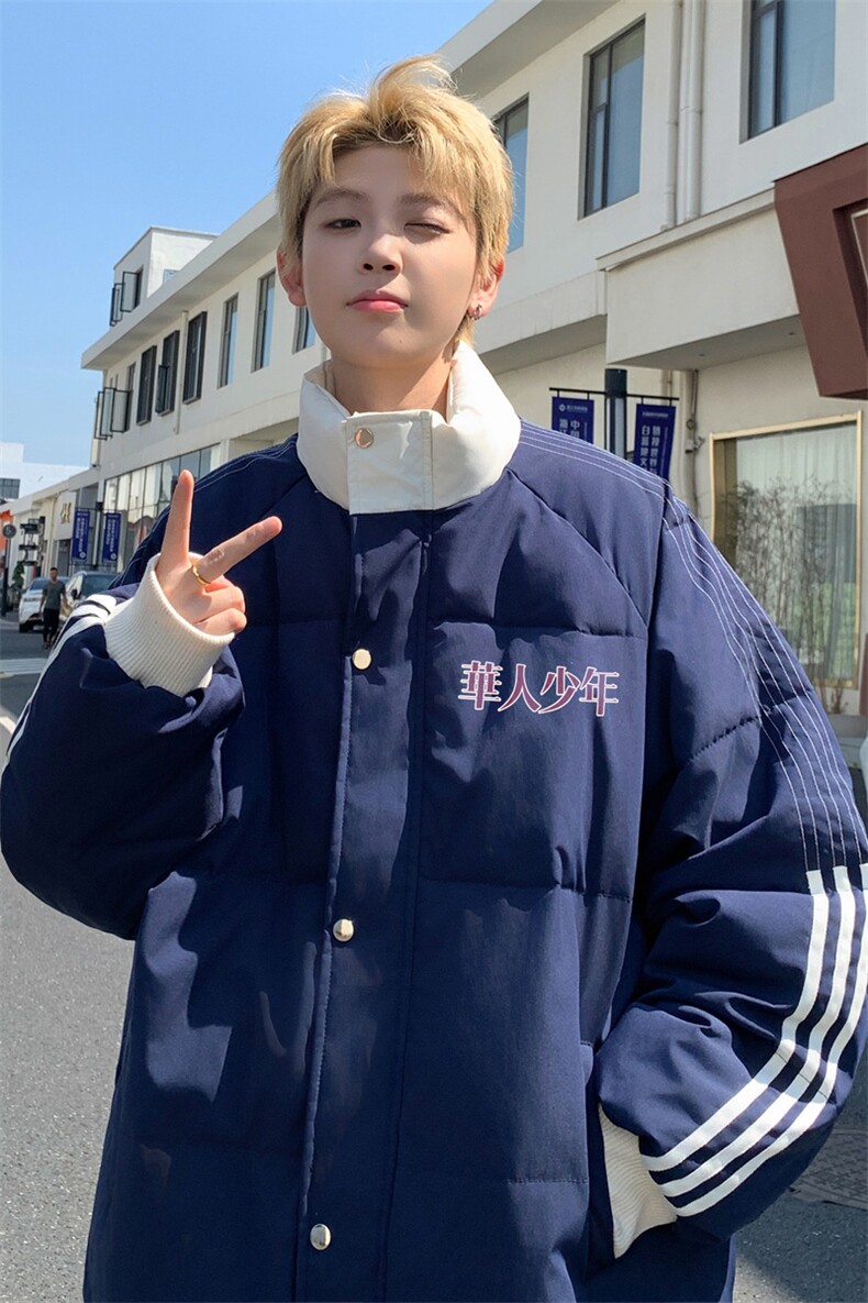 ！2025秋冬新款男士潮牌立领棉衣百搭情侣棉服外套MY206特P80,男装棉衣,电商B220