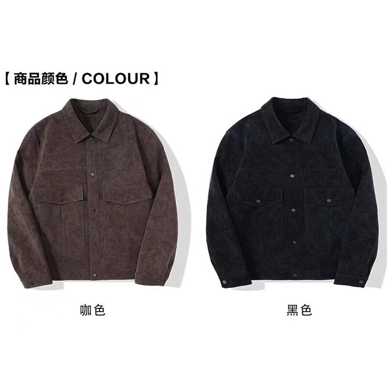 网图慎用~虎牙兄弟同款PU皮夹克外套K681/P115,男装夹克,电商B331
