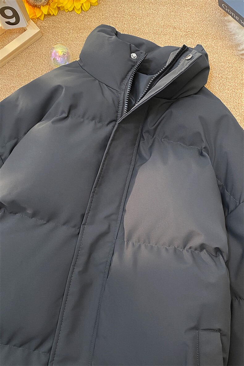 特批毛毯纯色时尚宽松面包服保暖立领棉服A247-MY2276特批55控95,男装棉衣,电商A247
