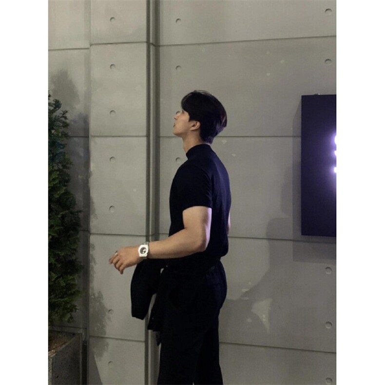 韩系男友性张力穿搭短袖男夏季圆领半袖DX050特P30,男装T恤,星座1007（原301D）