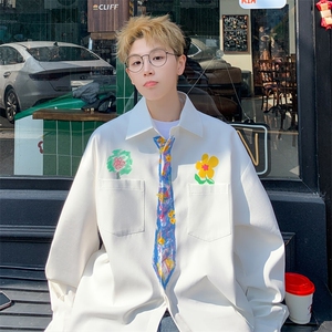 2026 春季新款 港风外景大码学院风短袖衬衫M-5X HC25360-特P35图片