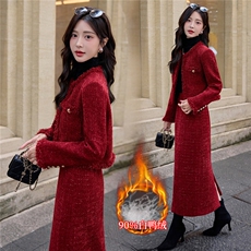 【bao款加羽绒已出】2025冬装新款红色新娘敬酒服90%白鸭绒两件套，女装套装/套裙，雅静靓衣