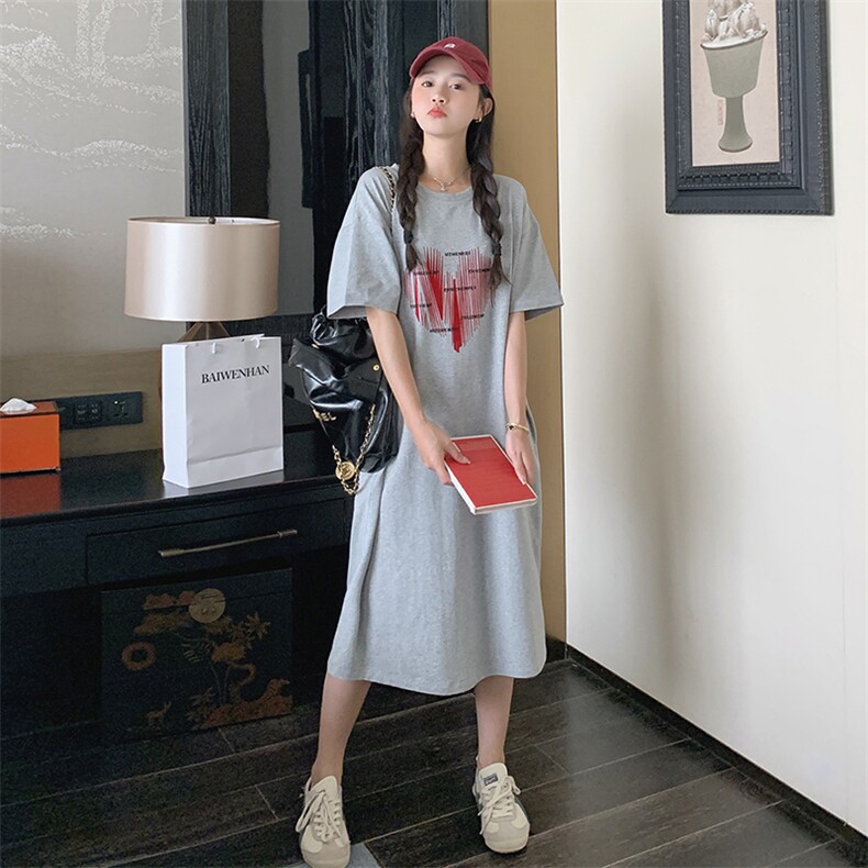 夏季学院风三维logo设计连衣裙P90K138,女装连衣裙,2C333