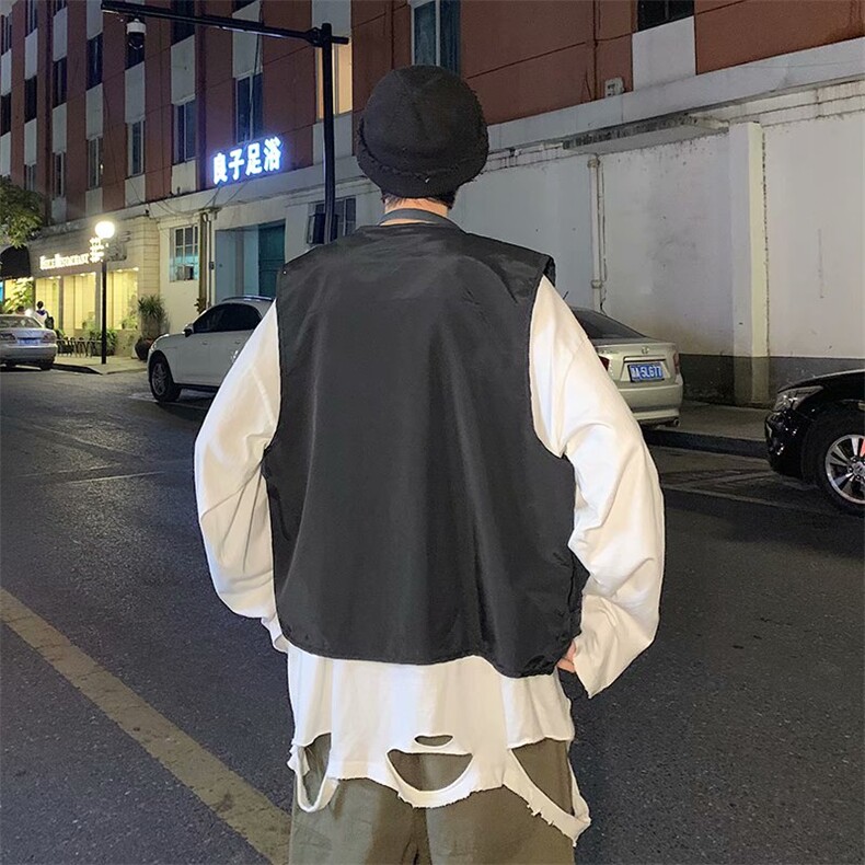 户外摄影潮牌情侣机能战术工装多口袋男女马甲背心坎肩MJ01-P30，男装背心/马甲，星座1008-2