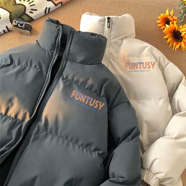 地毯23新款冬季时尚百搭宽松字母印花棉服外套MY62055P90控118,男装棉衣,电商A268A