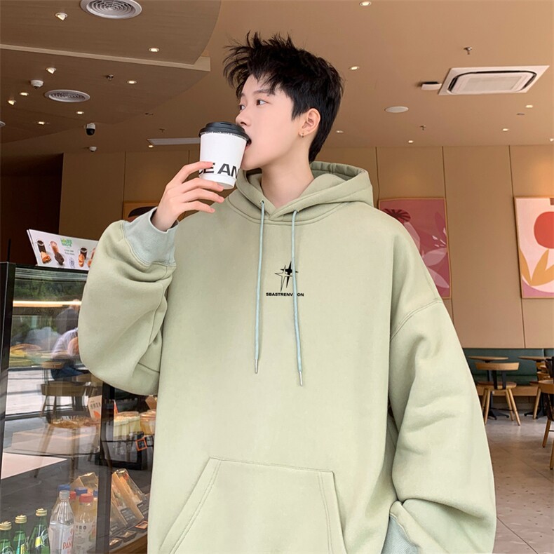 ！连帽圆领卫衣男装港风帽衫男 LM190-P35图片