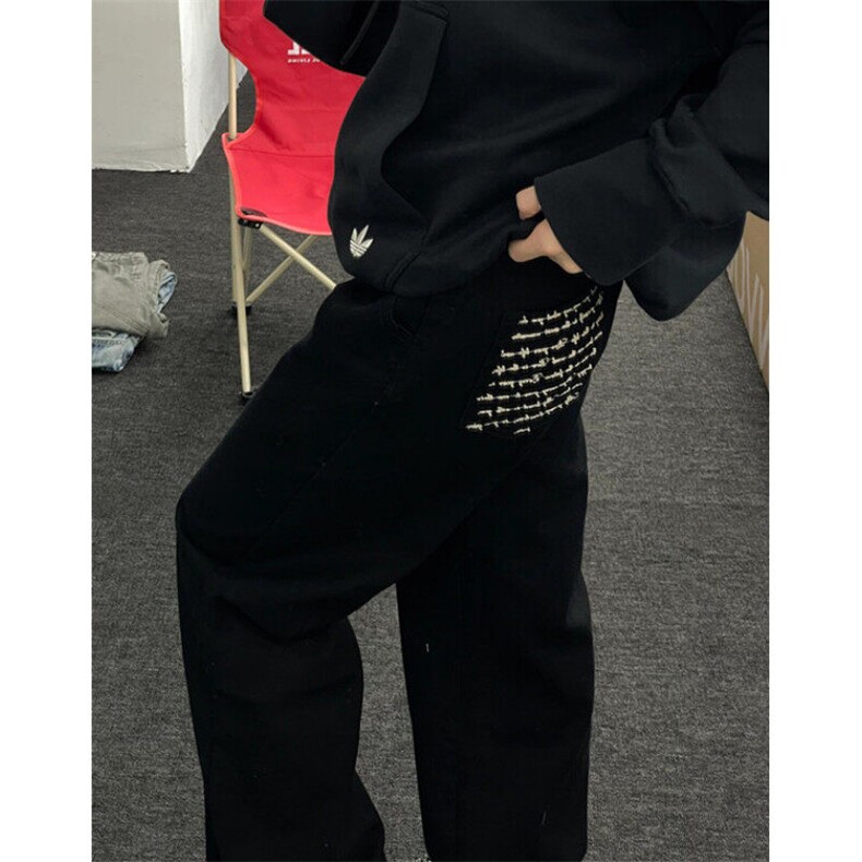 简约酷帅宽松阔腿牛仔裤春秋新款男童洋气休闲长裤潮K6332,男装牛仔裤,星座1116A（原606A-3）