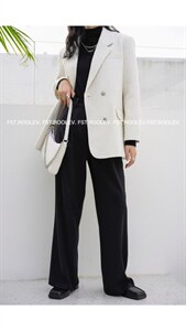 腋下包小香风西服图片