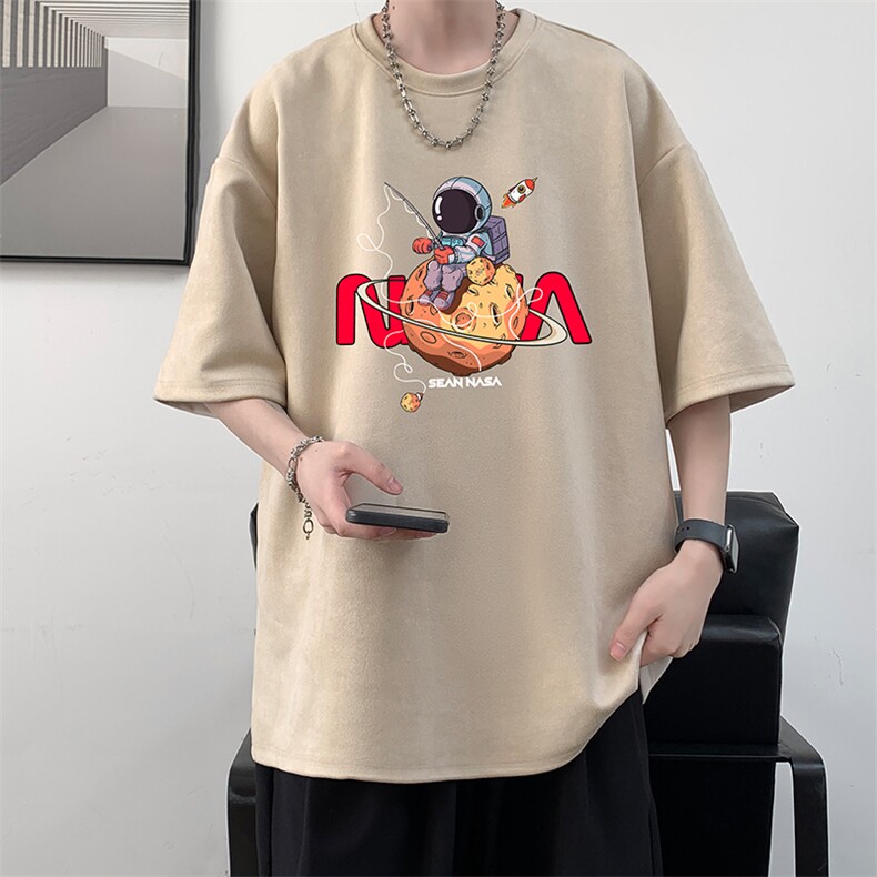 麂皮绒短袖t恤男大码半袖男 JD82287-P25图片
