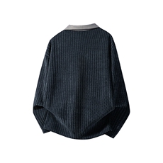 加绒加厚卫衣千鸟格长袖t恤polo打底衫504-T503-特P28（加绒P33），男装T恤，星座504