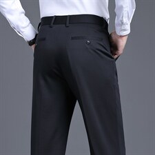 D9202春夏新款男士商务休闲弹力纯色休闲裤免烫透气修身长裤110图片