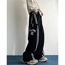W348-P582025春秋季新款条纹工装大口袋裤，男装休闲裤，星座911-1
