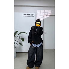 视频截图慎用!图片只做展示大货已到美式大V领连帽卫衣WY78069P68，男装卫衣，星座226-2