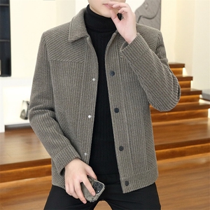 秋冬新款男士商务休闲毛呢大衣短款夹克外套上衣D21P145控238图片