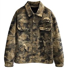 W11132-P88网图现货春季新款全能战术迷彩重磅纯棉工装外套夹克，男装夹克，星座1608