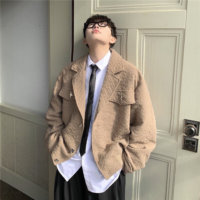 港风美式夹克男潮牌夹克男女情侣大码M-5XL外套男JK8748P95控128，男装夹克，星座227-7