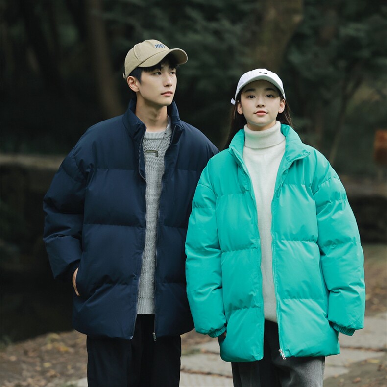 9976-P60冬季宽松情侣棉衣面包服（八个色）深度库存,男装棉衣,星座109