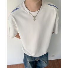 假两件短袖T恤男夏季宽松韩版百搭休闲半袖体恤衣服TD920，男装T恤，星座1116A（原606A-3）