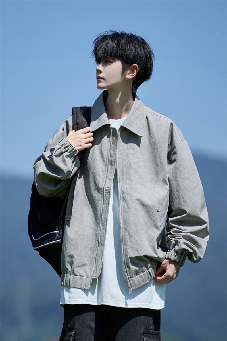 JK8865-P78L-9XL2025秋冬新款大码翻领夹克外套控128,男装夹克,星座109