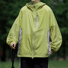 FS421HH-P50紫色防晒衣男夏季连帽冲锋衣外套山系户外钓鱼登山服，男装夹克，星座1007（原301D）