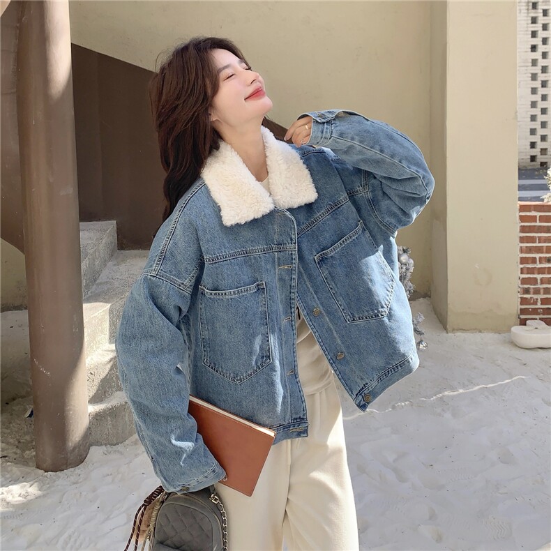 2025冬装新款时尚牛仔羽绒服外套7330-P285-K408，女装羽绒服，浙宝152