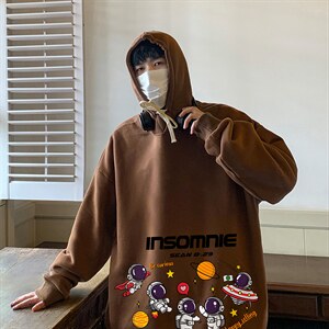 纯棉连帽卫衣男大码运动帽衫宽松薄WY2228-P35 加绒款-P40图片