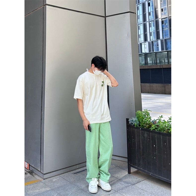 24年春夏季水洗高街vibe直筒宽松阔腿五色牛仔裤NZ2310-P55控78,男装牛仔裤,星座1002-1