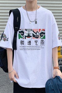！2023夏季新款纯棉男士风短袖T恤潮流半袖体恤T2152P28图片