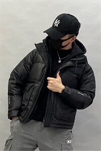 A6566P265控370冬季羽绒服男士短款宽松潮流男款假两件连帽外套潮,男装羽绒服,星座1305