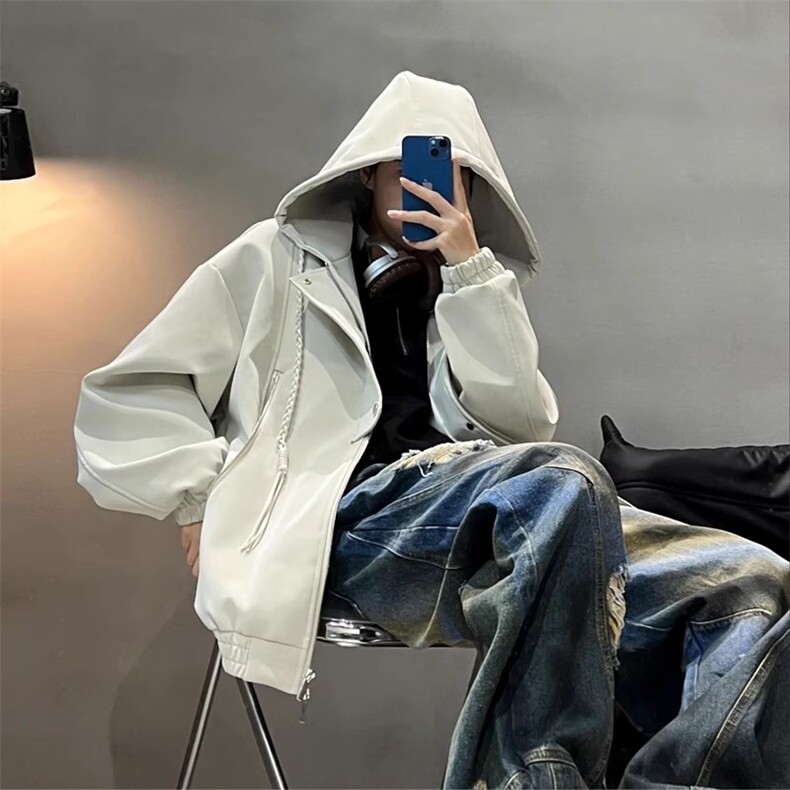 现货~座山雕皮衣连帽棉服外套夹克JK010特P78棉衣MF010P108，男装夹克，星座908